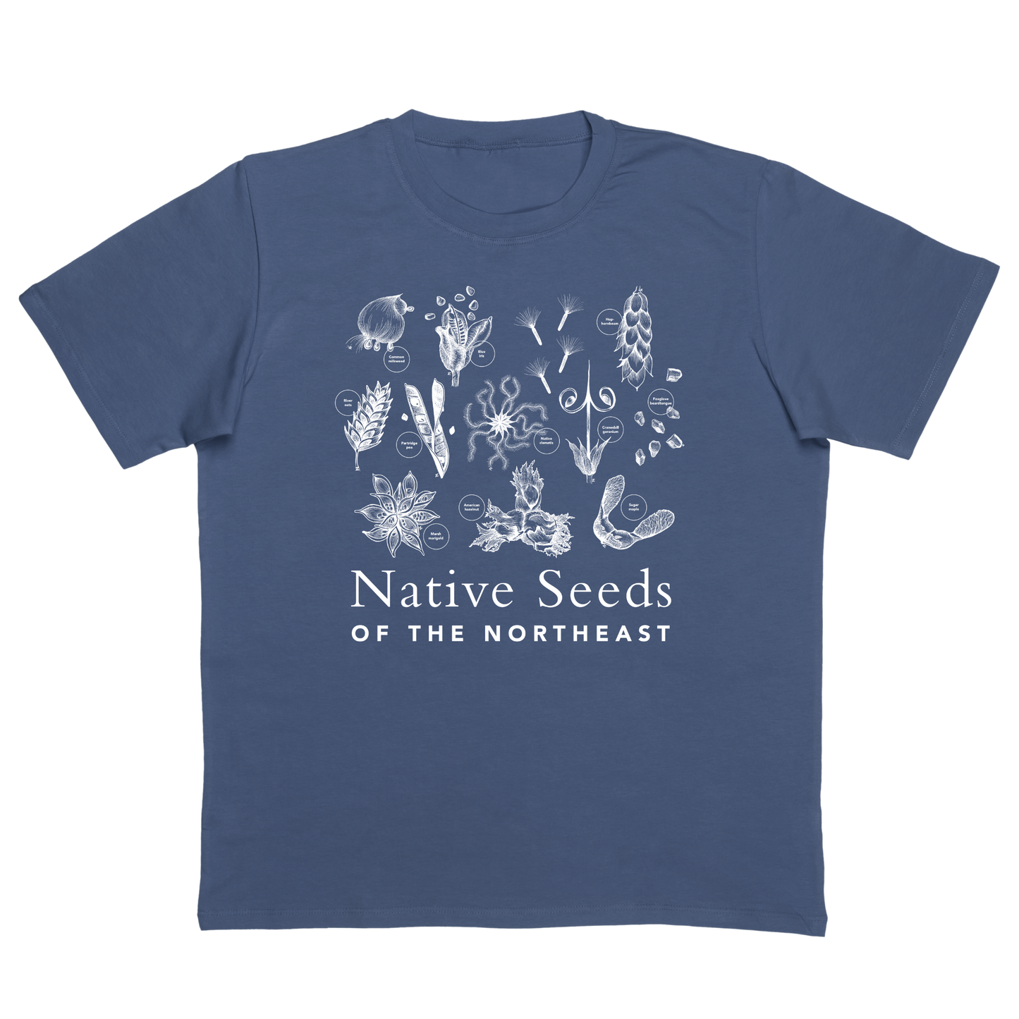 Native Seeds of the Northeast Youth T-Shirt - Pacific Blue