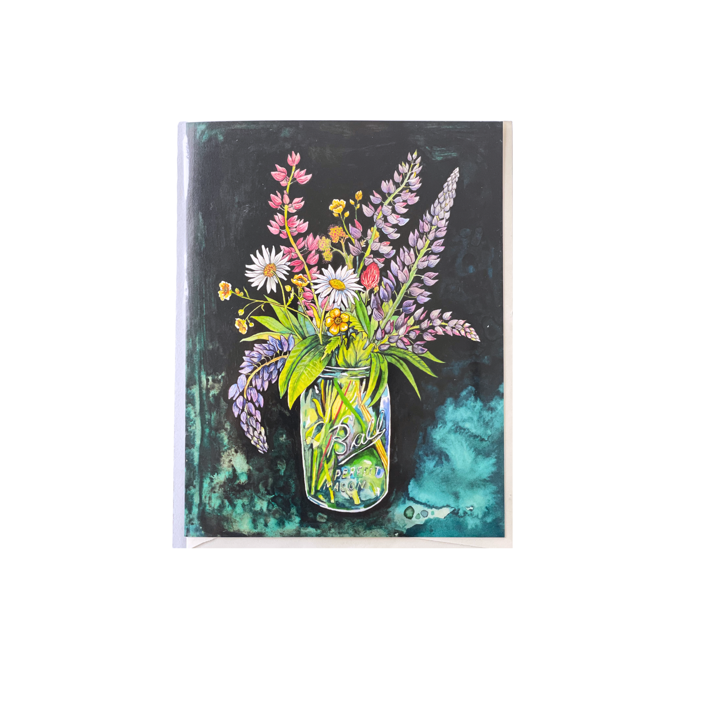 Lupine Bouquet Greeting Card