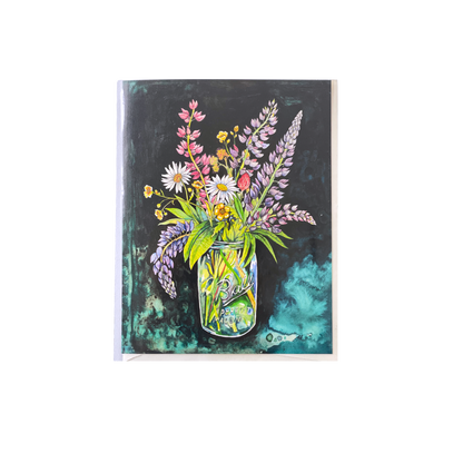 Lupine Bouquet Greeting Card
