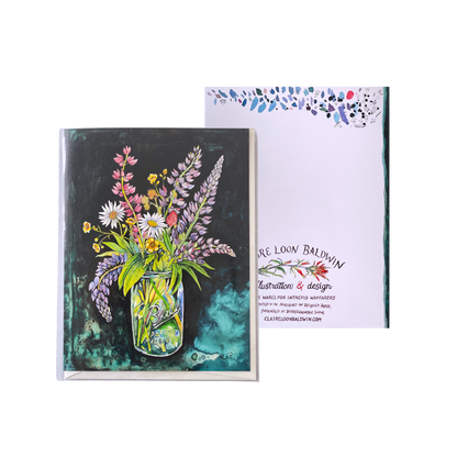 Lupine Bouquet Greeting Card