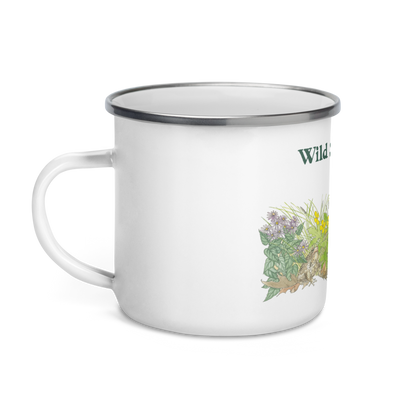 Toad and Acorn Enamel Mug