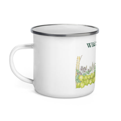 Salamander and Fern Enamel Mug