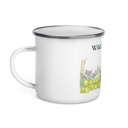 Salamander and Fern Enamel Mug