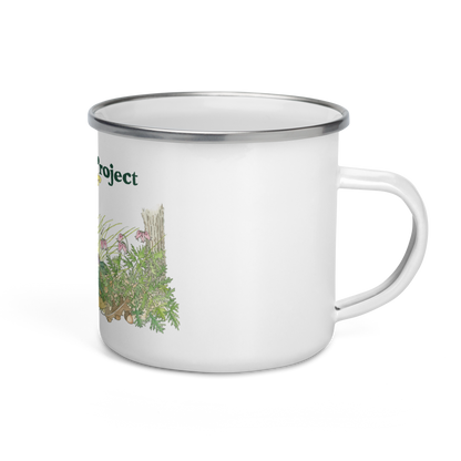 Toad and Acorn Enamel Mug