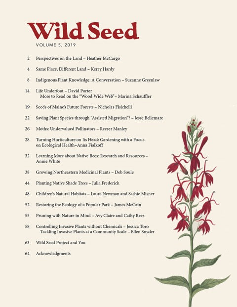 Wild Seed Magazine Volume 5 table of contents